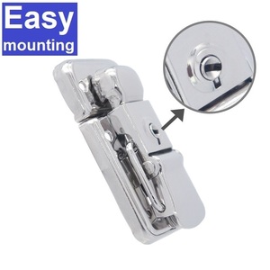 Fábrica directamente oferta caja de gabinete cerraduras hardware con brillante HC252 cromo de plata hasp pestillo cerradura seguridad nuevo certificado - Product Image 1