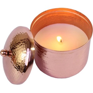 Pot de bougie parfumé en métal de luxe à forte demande pour la décoration de jardin à la maison fournisseur indien exportateur au prix de gros pour Noël - Product Image 4