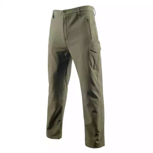 Pantalon d'hiver décontracté de haute qualité pour hommes en toile légère à motif droit avec service OEM - Product Image 1