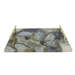 Vente chaude Haute Qualité À La Main En Métal Plateau De Service Antique Couleur Martelé Conception Écologique Plateau Décoratif-Plateaux De Gros - Product Image 4