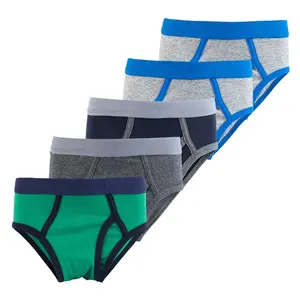 Factory custom Wholesale custom soft cozy 95% cotton 5% spandex boys boxer shorts underwear brief