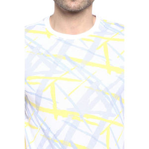 Camiseta ajustada de manga corta con cuello redondo para hombre de alta calidad con diseño de logotipo personalizado, ropa de calle por sublimación - Product Image 4