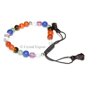 Get Online Chakra Drawstring <b>Bracelets</b> : Chakra Drawstring <b>Bracelets</b> for Sale - Product Image 1