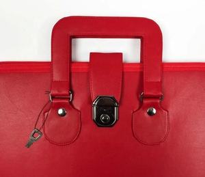 Masonic PU Leather Brief Case with Embroidered 3D Design Customized Size Hard Case Masonic Regalia Apron Featuring <b>Badges</b> Logo - Product Image 4