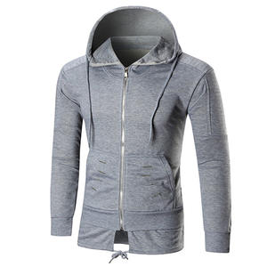 Veste d'hiver à capuche pour hommes Full Zip Fleece Hoodie Sweatshirts Outdoor Thicken Warm Sports Outerwear with Pockets - Product Image 5