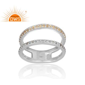 Pierre précieuse en topaze bleue Citrine jaune, argent Sterling 925, bijoux fins, styliste, fait à la main, vente en gros - Product Image 2