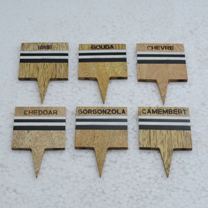 Offre Spéciale Marqueur à fromage en bois multicolore en gros nouveau design marqueur à fromage fait main outils à fromage aliments nouvelles idées de produits 2024 - Product Image 6