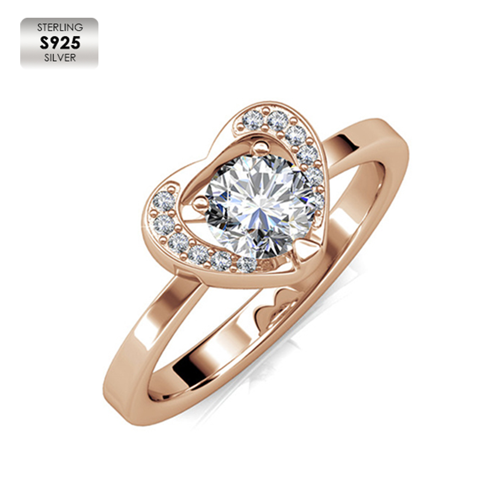 Sterling Silver 925 with 18K Rose gold plated