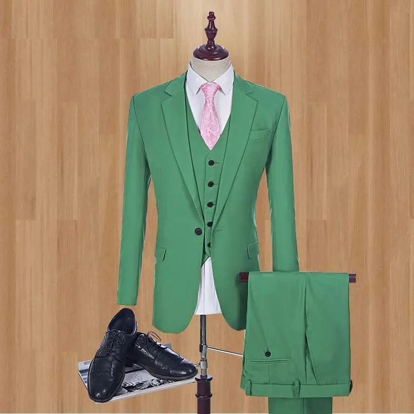 Men's Custom Made 3 Piece Tuxedo Suits With Style Fashionable Perfect Quality Classic Men's 2 Piece Tuxedo Outfit 2021