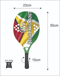 Raquettes de beach tennis sur mesure 100% carbone fibre de verre pour padel/aspaddle avec logos et combinaisons de couleurs 320-340g 50cm - Product Image 3