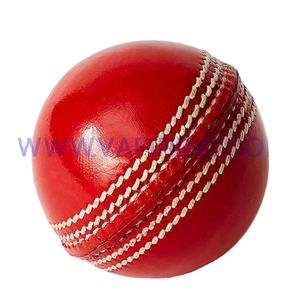 Pelota de Cricket Vafir VI-C055 Roja, Cosida a Mano, de Cuero Genuino Internacional - Product Image 1