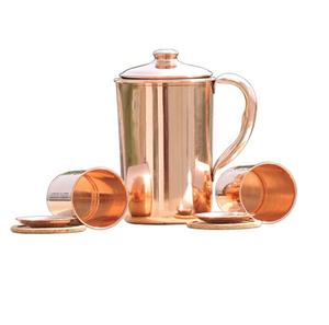New Product King's Best Latest Design <b>500ml</b> Pure Copper Water Jug for Health Benefits - Product Image 2