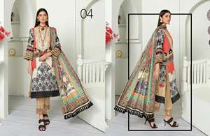 Nouveauté Costumes de pelouse d'été 3 pièces non cousus de style pakistanais pour femmes en vente! - Product Image 3