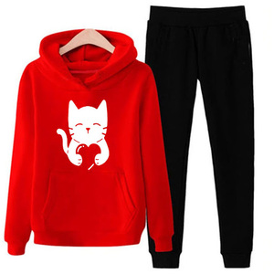 Sweat-shirt manches longues pour femme, couleur unie, fermeture éclair, survêtement, ensemble pantalon, grande taille, nouvelle collection 2020 - Product Image 6