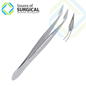 แหนบผ่าตัด Hunter Splinter Tweezers CVD สแตนเลสสตีล  ใช้แรงมือ  สำหรับการผ่าตัด  มาตรฐาน ISO 13485 - Product Image 1