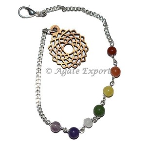 Cadena de péndulo de 7 Chakras, cuentas de corona - Product Image 1
