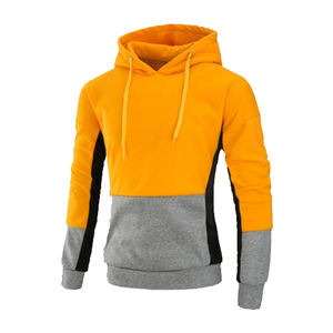 เสื้อฮู้ดผู้ชายแบบสวม ผ้าถักเนื้อนุ่ม สีพื้น ซักแล้ว พร้อมซับใน ขายส่ง - Product Image 5