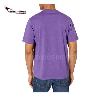 Camiseta de microfibra de manga corta de algodón/poliéster de primera calidad para hombre a precio barato - Product Image 5
