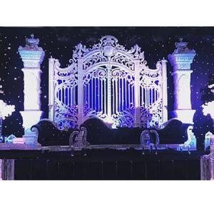 งานแต่งงานเส้นใยStageสำหรับฉากหลังสีขาวตกแต่งFRPงานแต่งงานกรอบประตูขายส่งงานแต่งงานฉากหลังแผง - Product Image 1