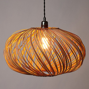Cozy Decor Rattan Pendant <b>Lamp</b> Shade <b>Vintage</b> Ceiling Light for Home Decor - Product Image 2