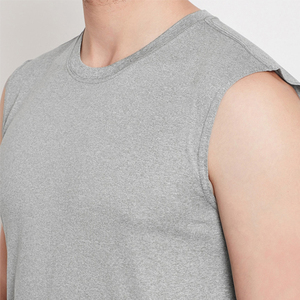 Débardeur sans manches pour homme, 100% coton, personnalisable avec logo, pour le sport et le fitness, vente en gros OEM/ODM, prix abordable 2026 - Product Image 4