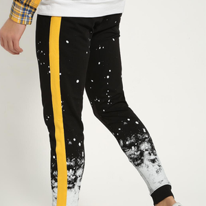 Pantalon de sport pour hommes, 80% coton 20% polyester, logo personnalisé, survêtement de gymnastique, de jogging - Product Image 4