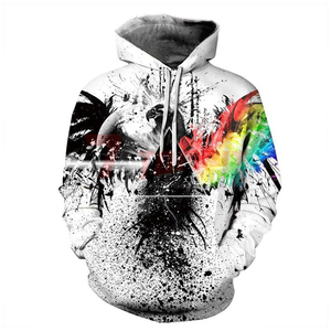 Sudadera con Capucha Tie Dye de Manga Larga con Bloques de Color de Diseño Nuevo Personalizado para Hombre, Sudadera de Forro Polar de 330 g para Invierno - Product Image 4