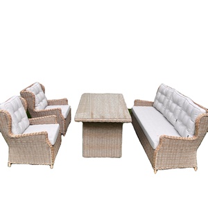 Bộ Đồ Nội Thất Sân Vườn Bằng Mây Poly Việt Nam Bộ Bàn Hình Bầu Dục Mây - Product Image 5