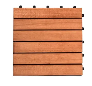 相思木地板联锁铺面木瓦6板条天然塑料室内室外天然木材越南制造