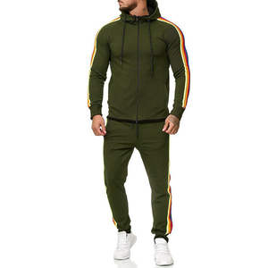 Sweat à capuche zippé personnalisé et pantalon Ensemble de survêtement pour hommes Jogger de sport Jogging Active Bottoms - Product Image 6