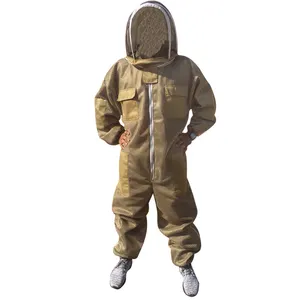 Traje de apicultura con velo ventilado, traje de apicultor con capucha de cuerpo completo, ropa de apicultura, gran oferta