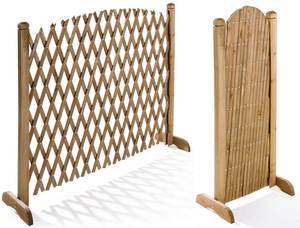 Petites clôtures pour jardins, clôtures en bois d'acacia, treillis, écran, modèles de clôtures, panneaux, faciles à assembler, respectueux de l'environnement - Product Image 4