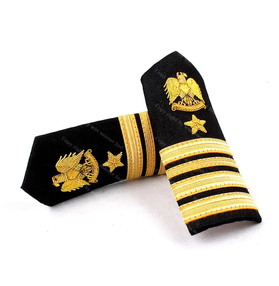 Pilot epaulette shoulder board strap sliders uniform epaulettes