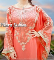 Robe arabe pour femmes, Abaya islamique, broderie de perles, travail, vêtements de haute mode, grande taille, Robe musulmane