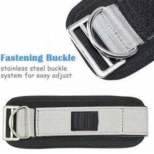 Personalizado gimnasio ajustable D anillo tobillo muñequeras a granel acoplable Cable máquinas pierna entrenamiento protección soporte tobillo correa para - Product Image 1