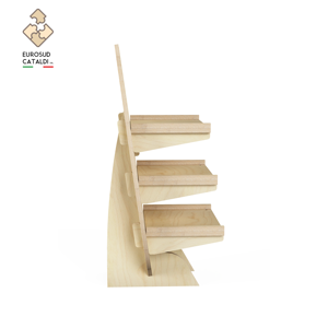 Espositore da banco in legno di qualità EUROSUD Made in Italy betulla per negozi e supermercati - Product Image 2