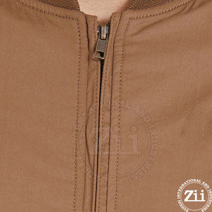 Blouson aviateur pour homme de haute qualité, en toile, col montant, couleur unie, fermeture éclair intégrale, léger, décontracté, neuf - Product Image 6