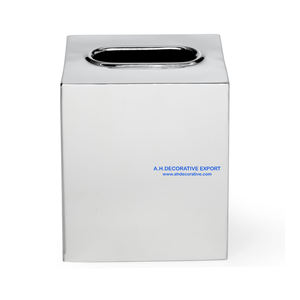 Porte-mouchoirs en fer galvanisé de forme carrée, de qualité supérieure, pour la décoration de la maison, fourni par l'usine, en vente - Product Image 4