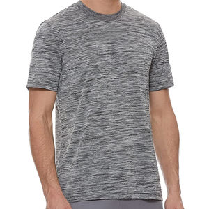 Camisetas de hombre de manga corta de algodón casual de verano ropa de gimnasio transpirable de calidad superior color gris último diseño precio al por mayor camisetas de hombre - Product Image 3