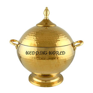 Cazuela de diseñador hecha a mano de calidad superior Hotpot de acero inoxidable con diseño minimalista Calentador de alimentos de metal más vendido - Product Image 4