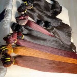Vietnamese High Quality Bone Straight All <b>Color</b> <b>Hair</b> Extensions 100% Unprocessed No Tangle No Shedding with Wholesale Price - Product Image 1
