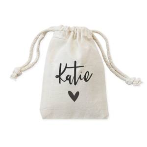Custom <b>Large</b> Organic Cotton Fabric <b>Drawstring</b> Shopping Pouch <b>Bags</b> Eco-Friendly Screen Printed with Custom Logo - Product Image 3