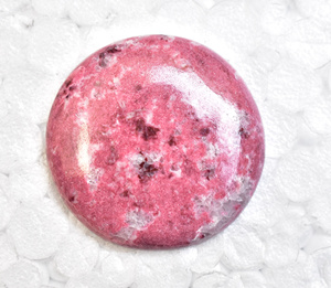 Thulite Cabochon หินธรรมชาติคุณภาพสูง,พลอย Thulite Cabulite Cabochon สีชมพูของชาวนอร์เวย์สำหรับทำเครื่องประดับ - Product Image 5