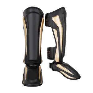 Glossy fashion Shin step muay thai shin guards /Boxing training shin guard/mma training shin guard