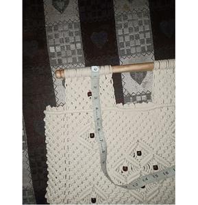 Sacs à pompon en macramé noué à la main, sacs de plage, sac en macramé fait à la main pour filles de l'inde, artisanat de qualité, nouvelle collection - Product Image 6