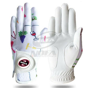Guantes de golf profesionales para mujer, pieles suaves de la mejor calidad con cuero sublimado multipatrón para todo tipo de clima para mujer, logotipo personalizado - Product Image 1