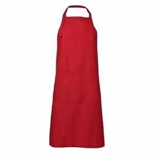 different size <b>black</b> red checked 220 GSM Weight Adjustable Straps <b>Pinafore</b> kitchen aprons 100% Organic Cotton GOTS Certified - Product Image 2