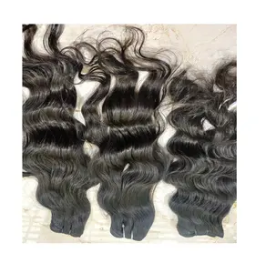 Brazilian Body Wave Hair Extensions Raw Unprocessed Indian Temple Hair and Body Wave Human Hair