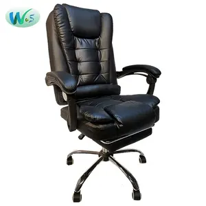 Ws1494 cadeiras de escritório, cadeiras de massagem confortáveis de couro preto e clássico com braços à venda
