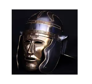 고대 중세 로마 헬멧 얼굴 사용 worrier 실버 컬러 holeoleale 가격